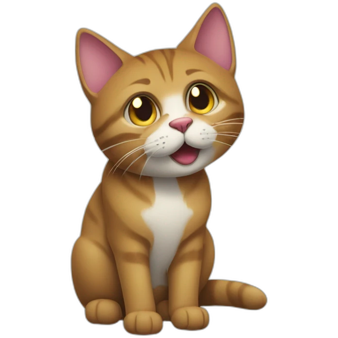 Un chat qui bois du vin emoji