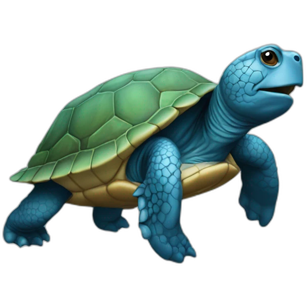 Tortue bleu emoji