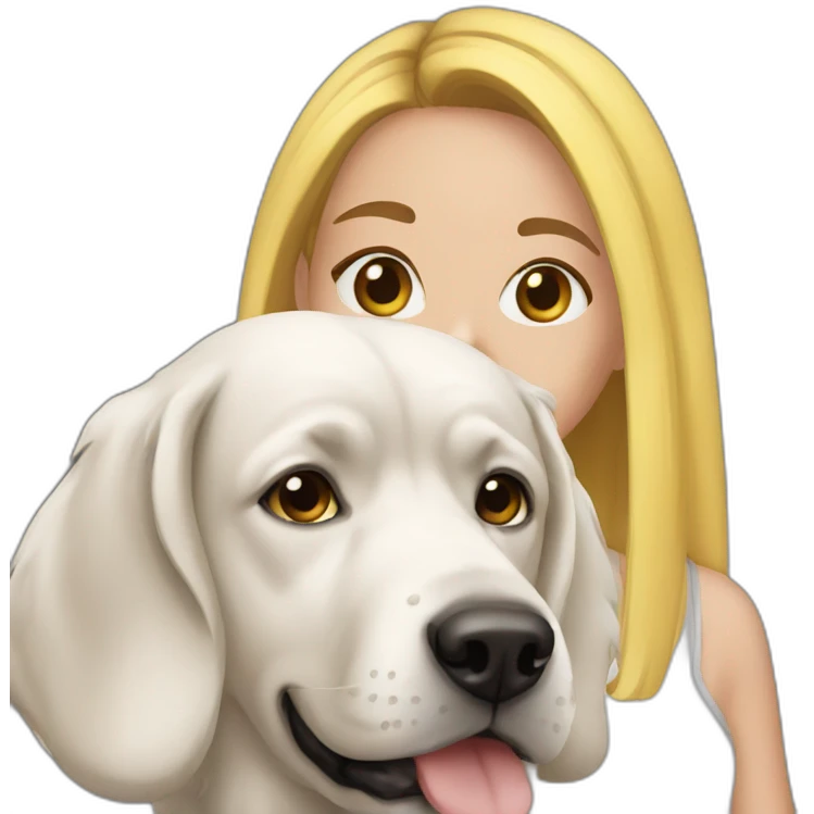 Girl With Dog Snapchat Filter emoji