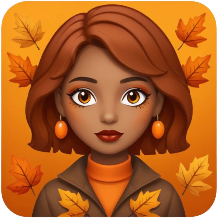Cute Brown automne emoji
