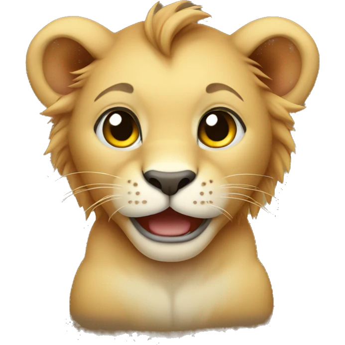 Baby lion  emoji
