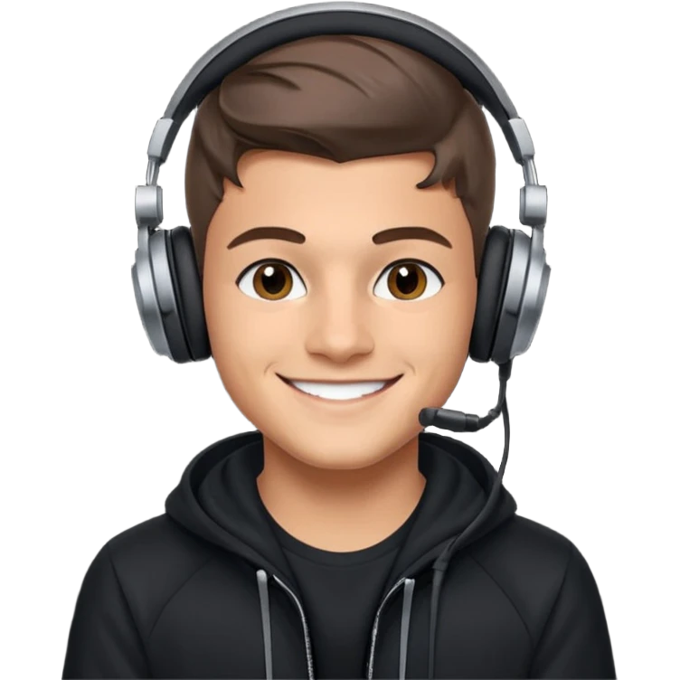 DJ Martin Garrix playing Music emoji