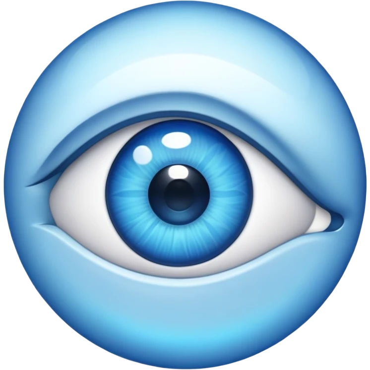 голубой глаз emoji