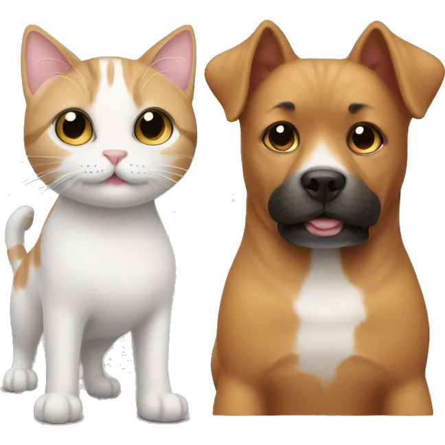 cat and dog emoji
