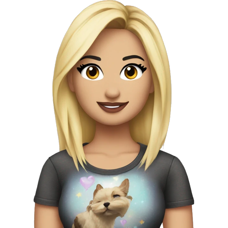 Demi Lovato in cute top emoji