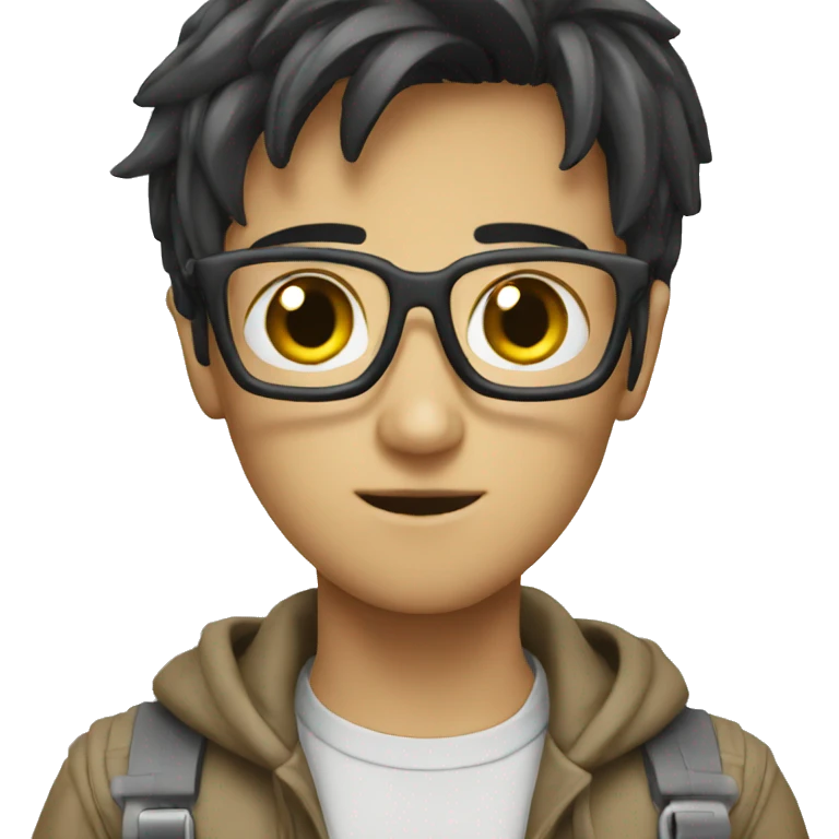 Levi doing coding emoji