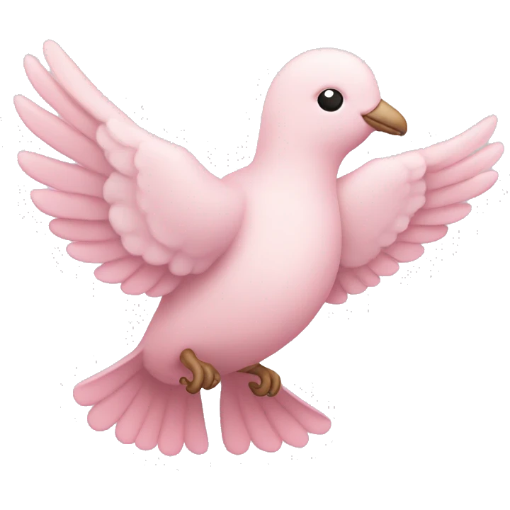 pastel pink dove emoji