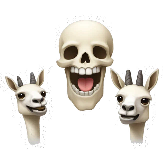 Un skull en llamas feliz  emoji