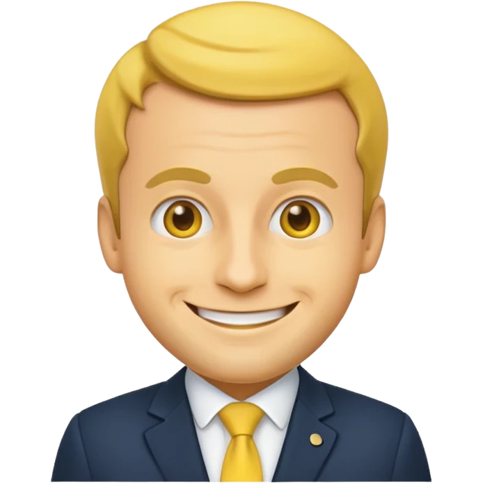 Un emoji macron emoji