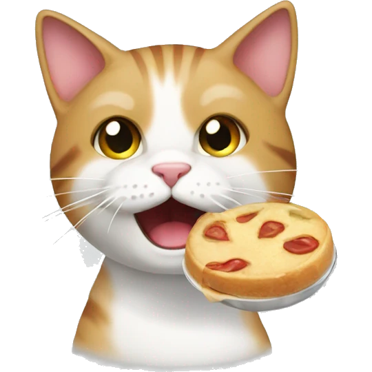 A raly hungry cat emoji