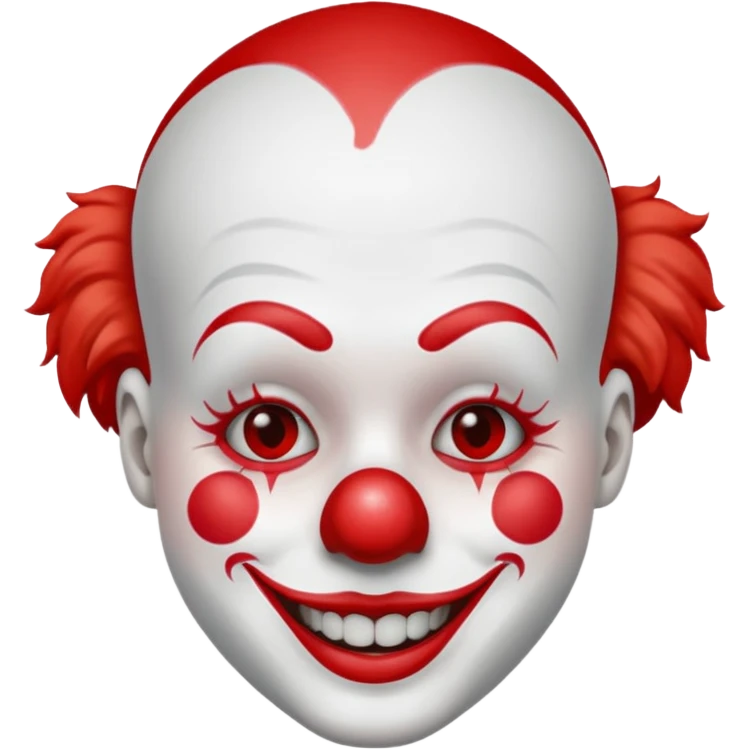 clown before make up emoji
