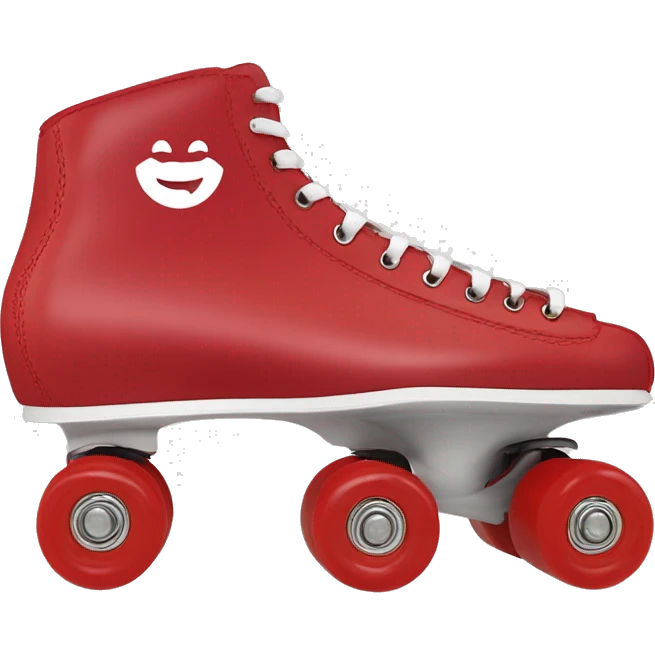 Riedell rollerskate in the color red emoji