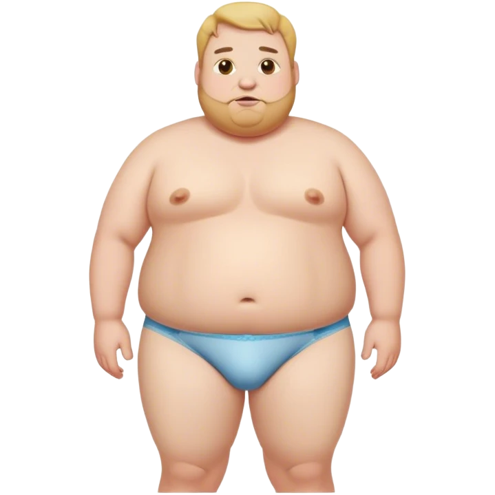 Fat guy in underwear emoji
