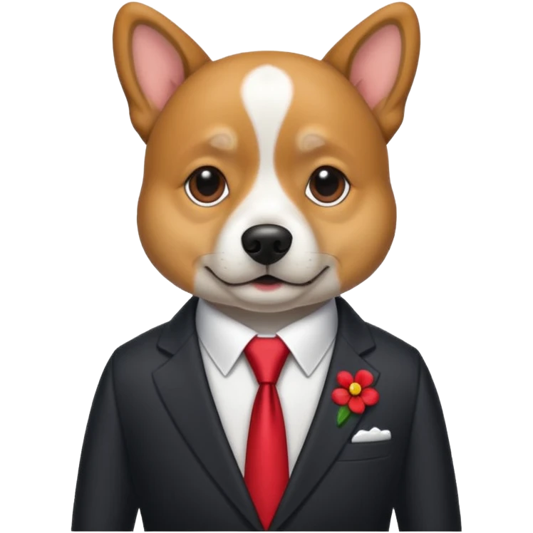 dog in suit  emoji