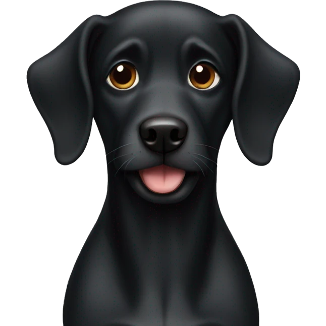 black dog  emoji