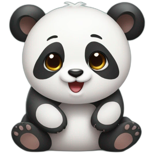 Cute panda emoji
