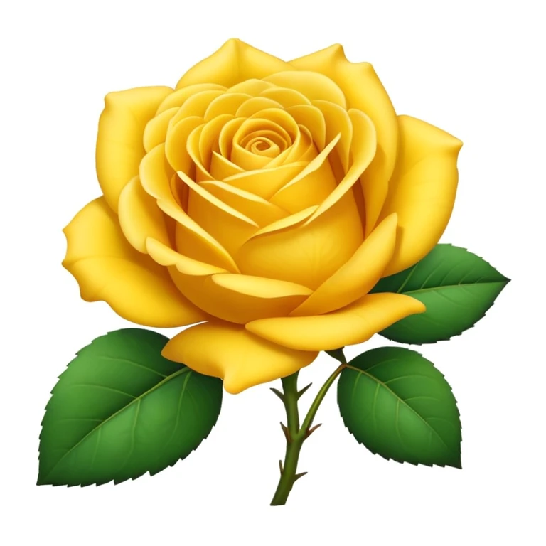 Yellow rose  emoji