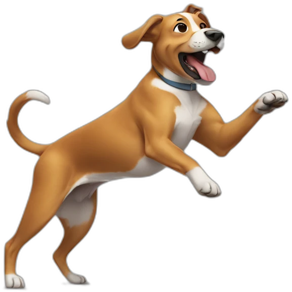 Dog dancing emoji