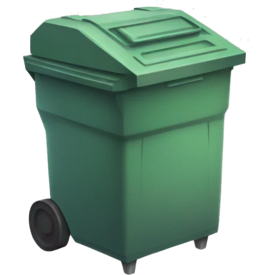 Garbage bin robot emoji