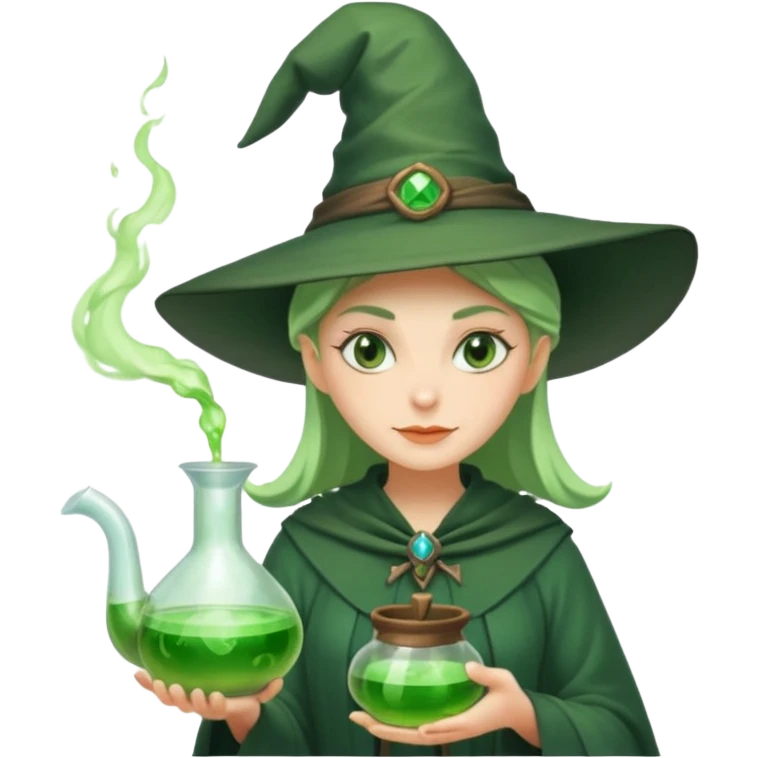 green witch cooking potion emoji