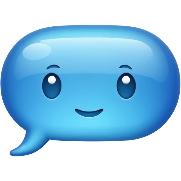 chat bubble iOS style emoji