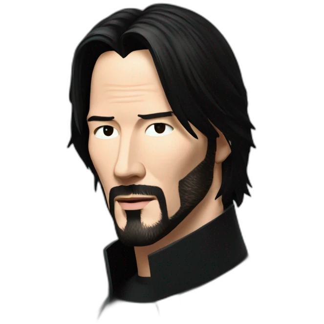 keanu reeves as neo matrix emoji