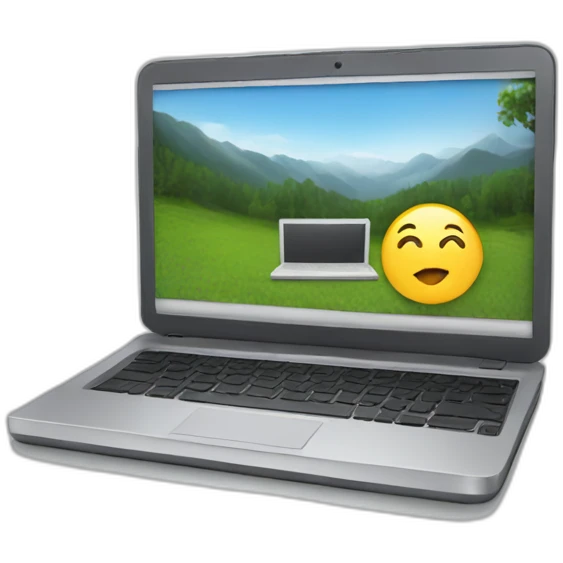 write in the laptop emoji