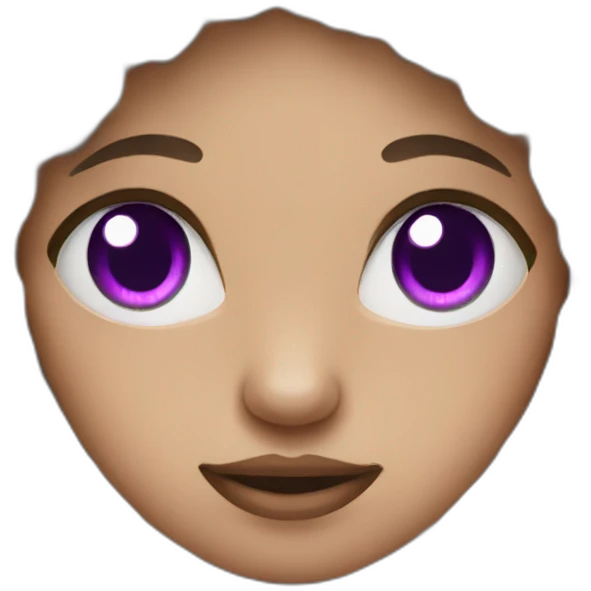 sheep woman Purple eyes emoji