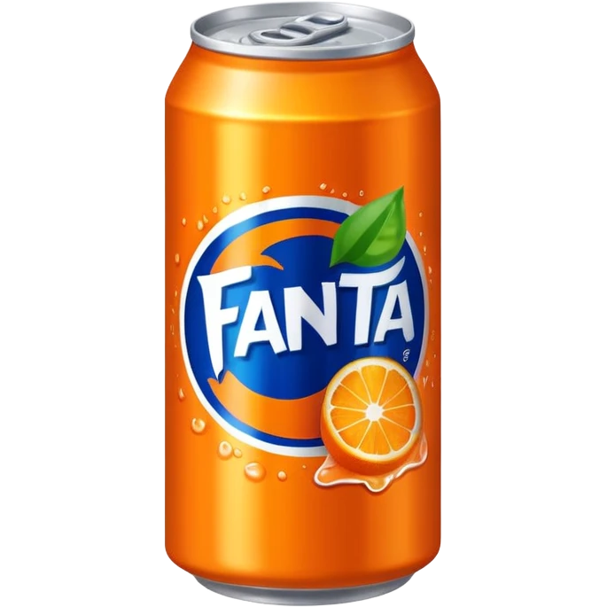 a bright orange Fenta can emoji