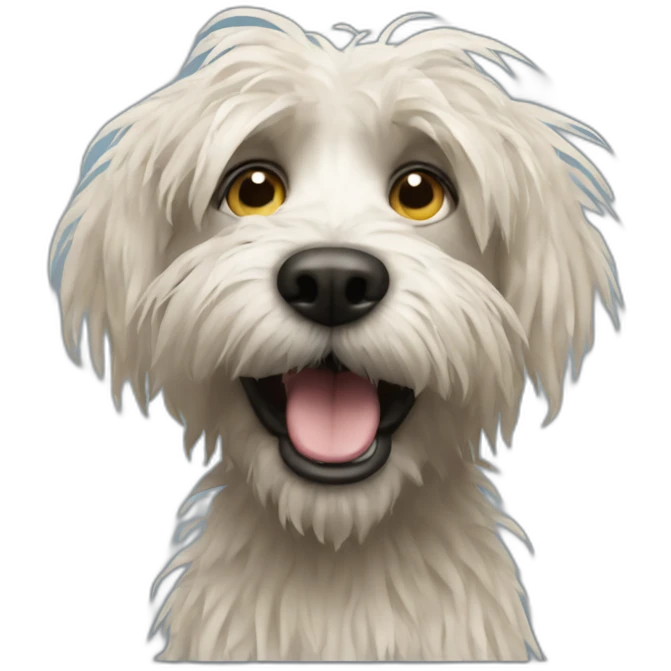 scraggly dog emoji