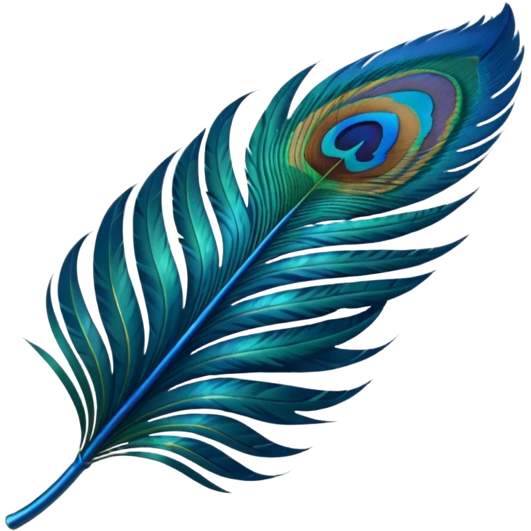create a single peacock feather emoji emoji