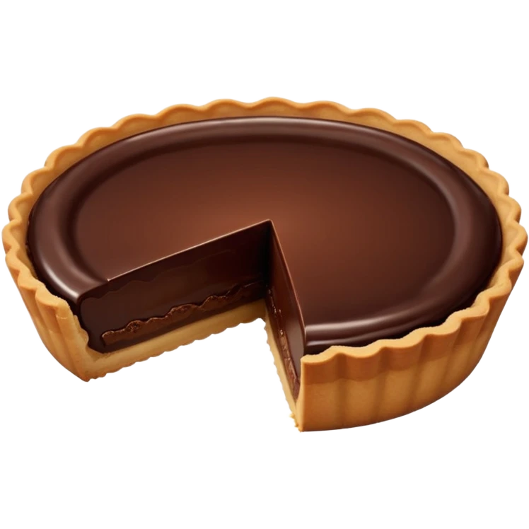 Chocolate tart emoji