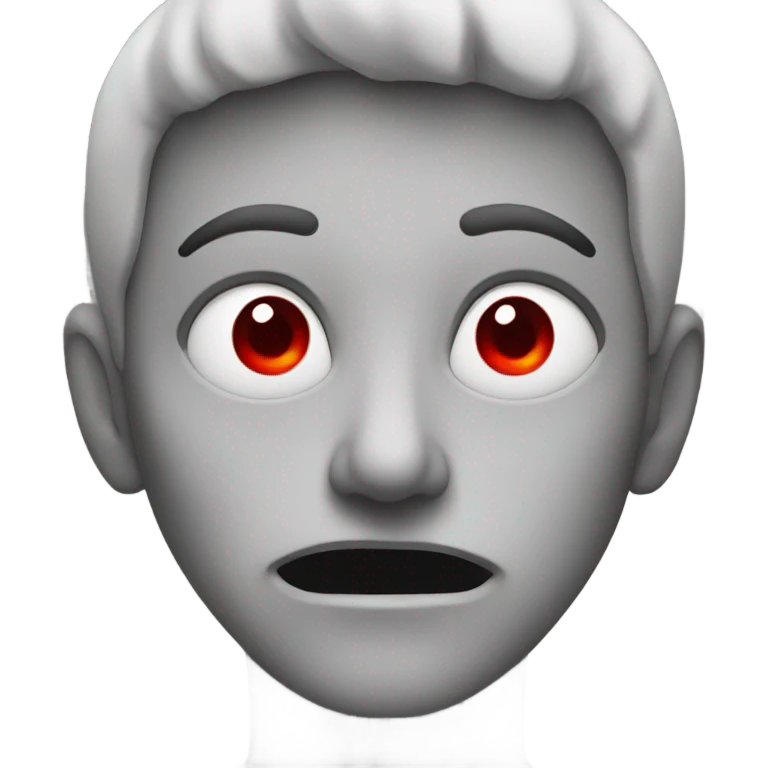 Face with red eyes  emoji