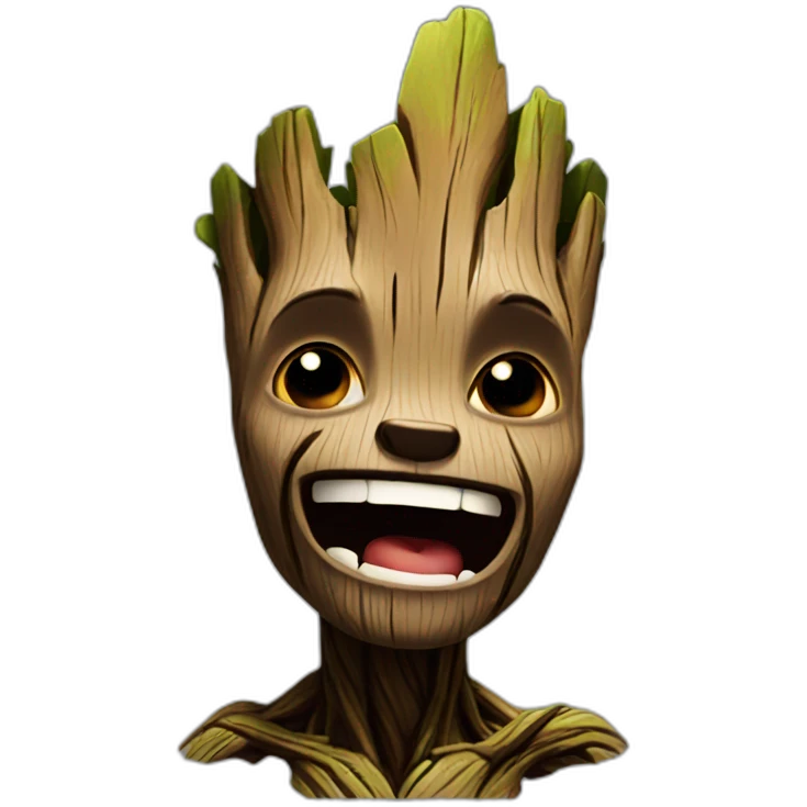 Groot sing emoji