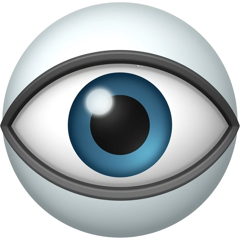 Black evil eye emoji