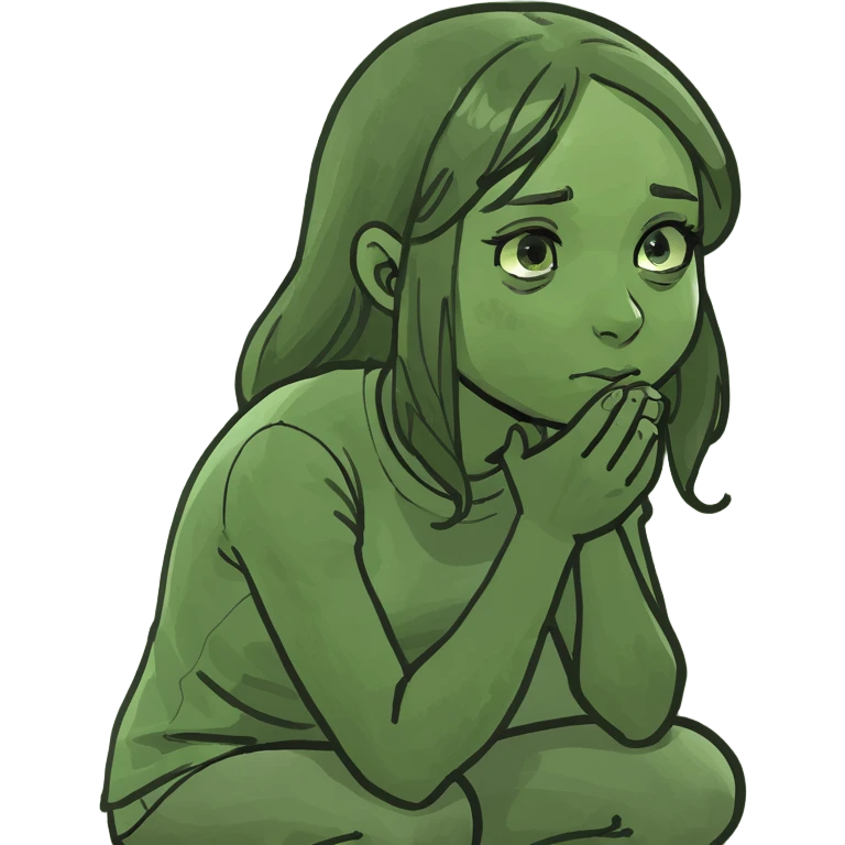 Girl on her knees begging emoji