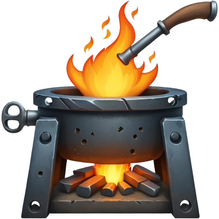 A blacksmith forge emoji