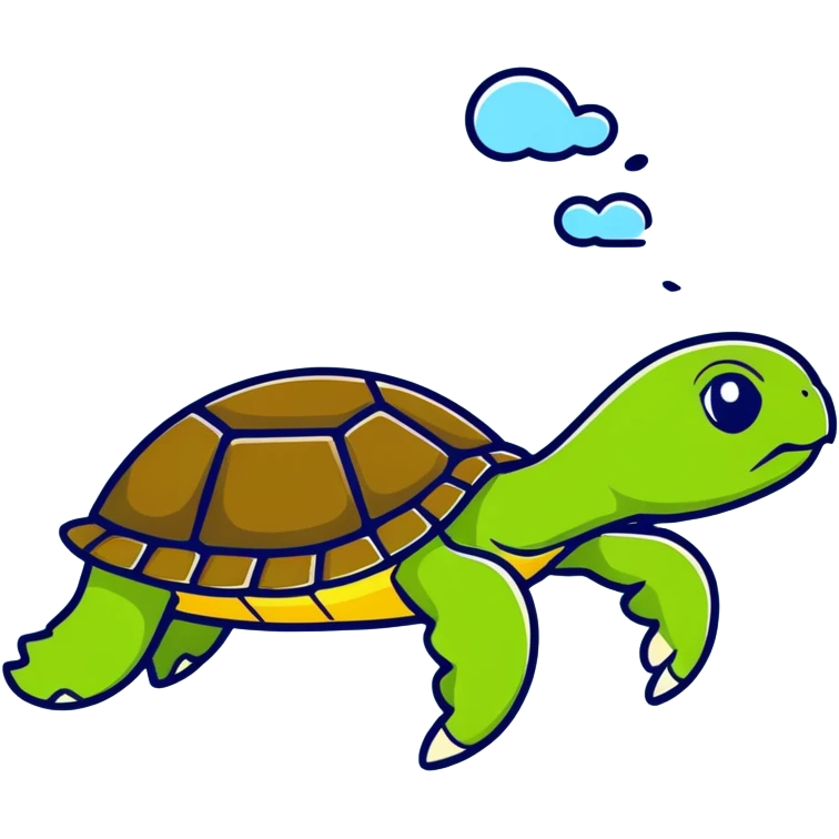 Turtle swimming  emoji