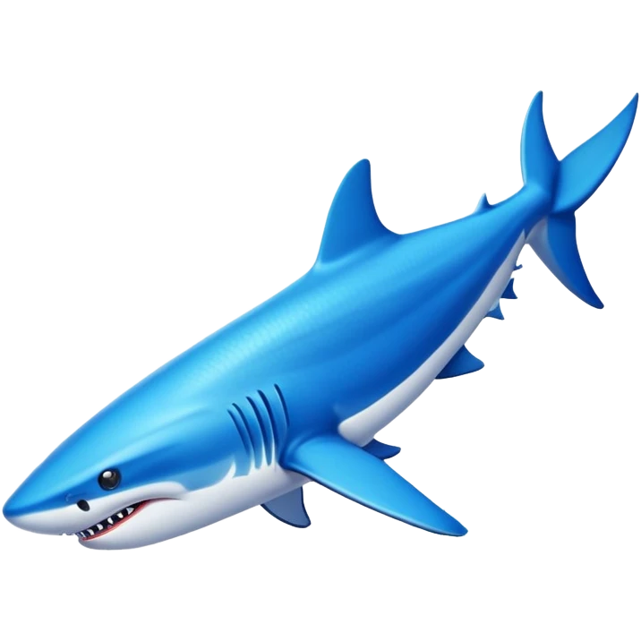 Tiburón con zapatillas Nike azules emoji