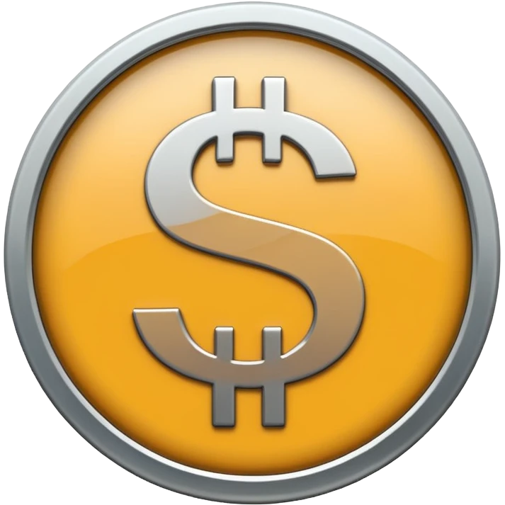 gray dollar sign SYMBOL in circle emoji