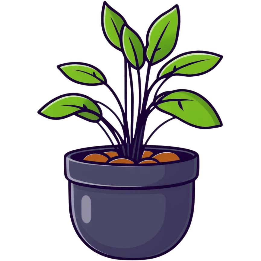 Young Plectranthus Verticillatus sprouts with perfectly circular penny-shaped leaves in a modern metallic planter emoji