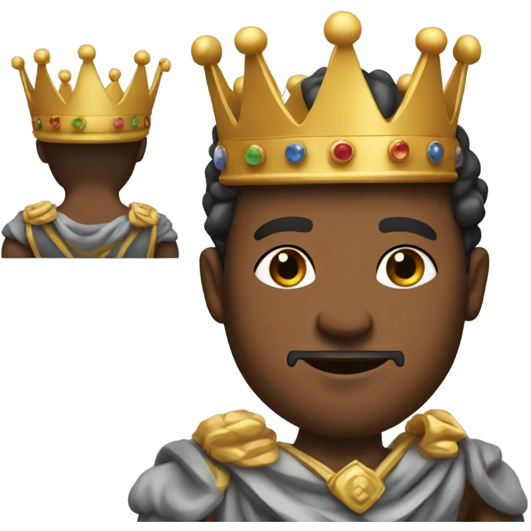 King exercising with crown emoji