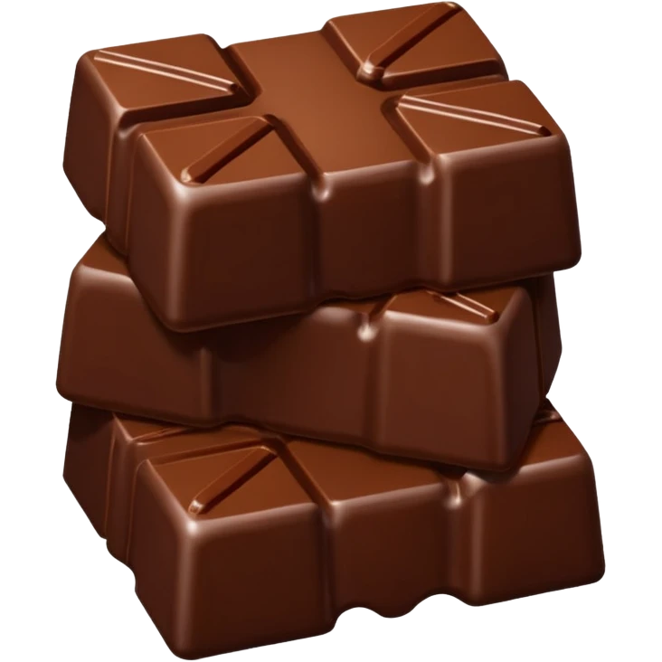 a network with lines between chocolate emoji