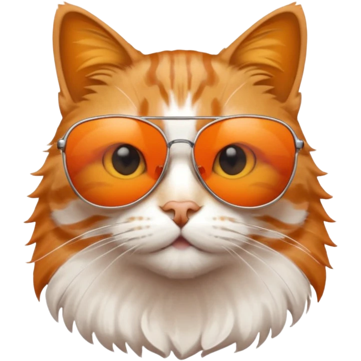 Cat wearing sunglasses emoji