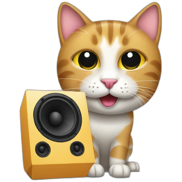 A Cat Speaker emoji