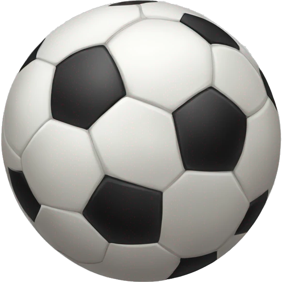 Soccer ball with mean eyes emoji