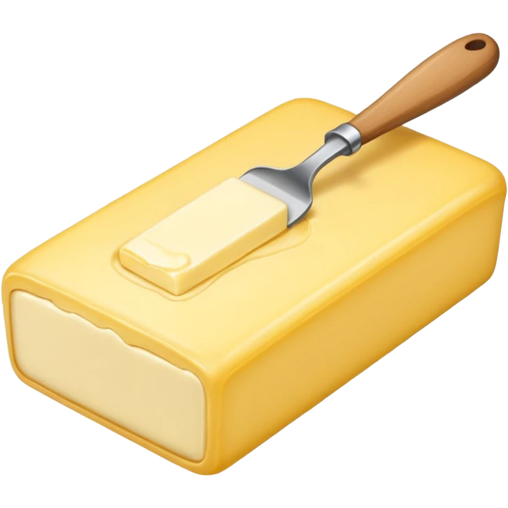 Create an image which says butter  emoji