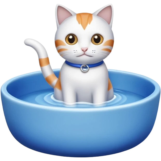 A water bowl for cats emoji