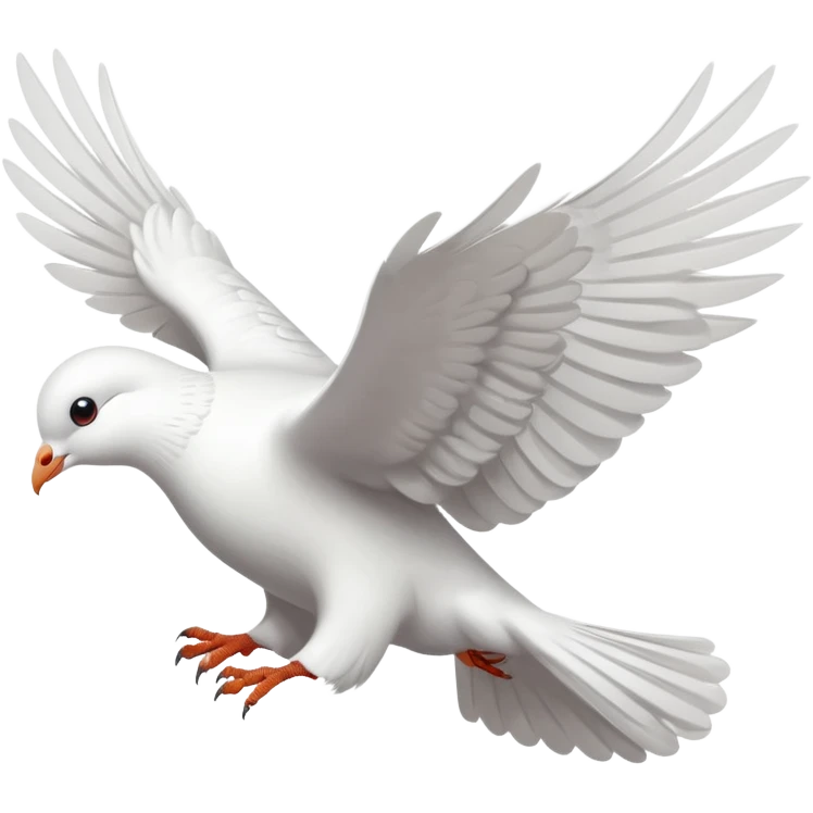 white pigeon flying emoji
