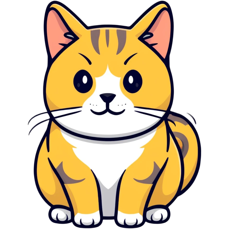 Британский золотой шиншила кот emoji